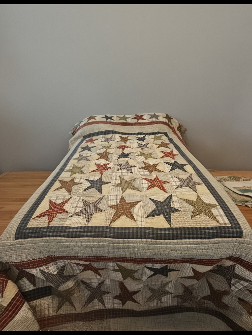 7-Piece Country Patchwork King Quilt Set - Abilene Star Rustic Lodge Bedding